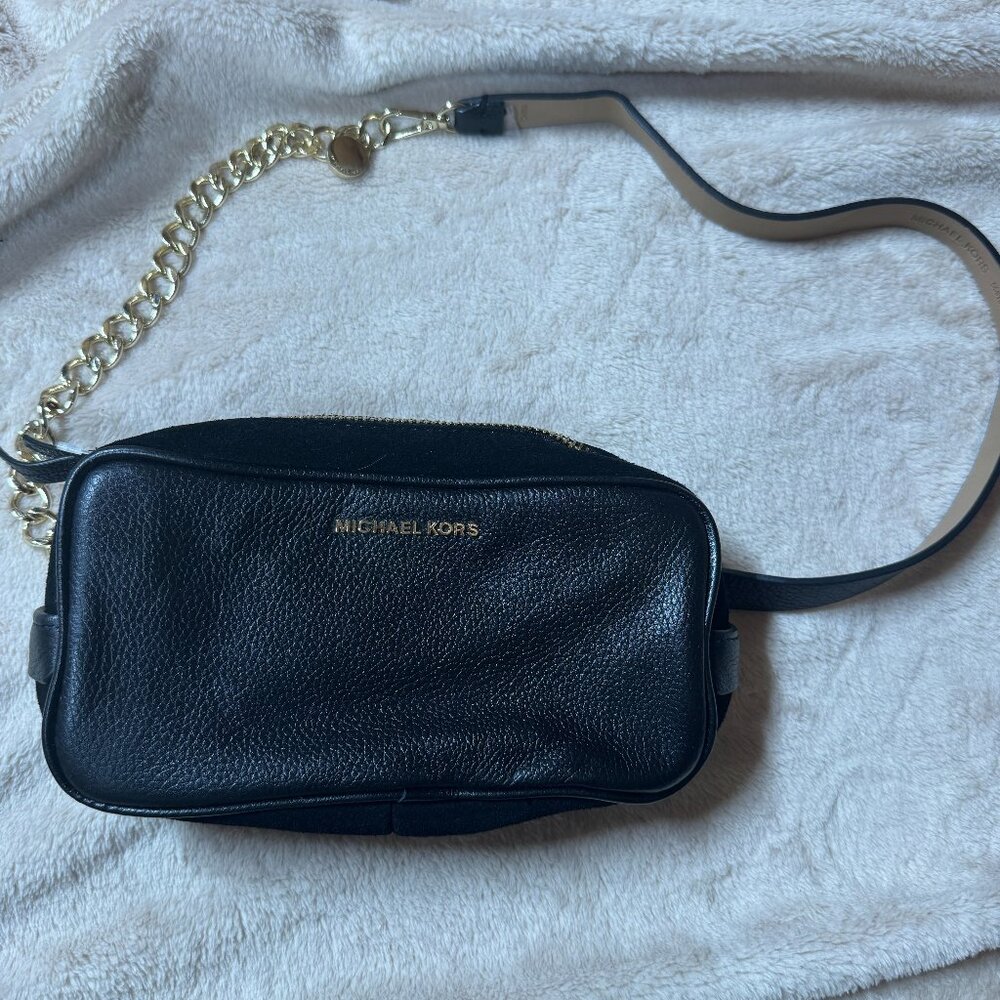 MICHAEL Michael Kors Pebble Leather Belt Bag‎ With Chain Strap
